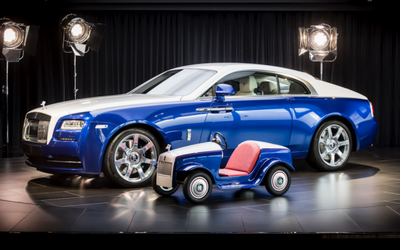 Самый маленький в мире Rolls-Royce завершил обслуживание 100 км Самый маленький в мире Rolls-Royce завершил обслуживание 100 км