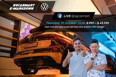 sgCarMart и Volkswagen будут транслироваться в Facebook